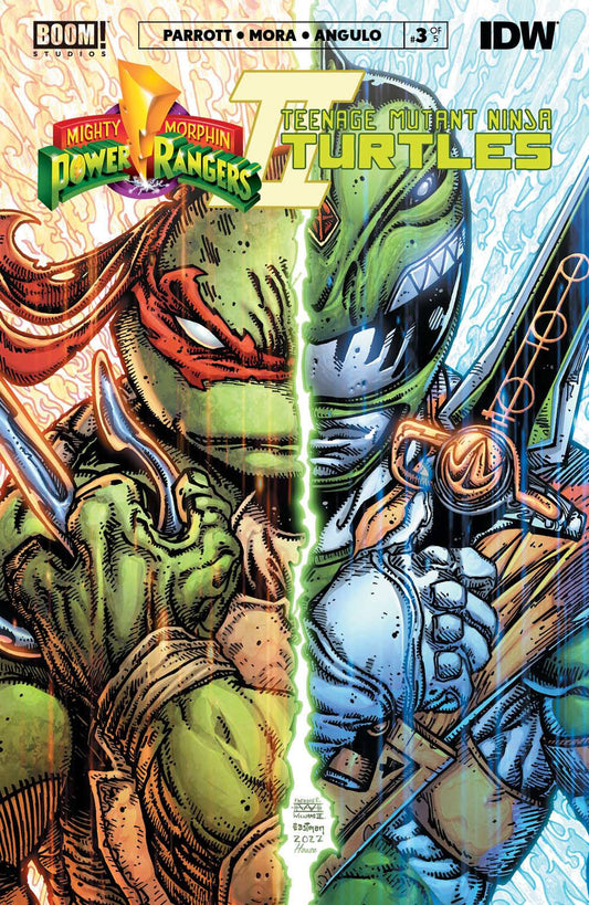 Mighty Morphin Power Rangers/Teenage Mutant Ninja Turtles (TMNT) #3 (Of 5) Cover B Eastman & Williams II