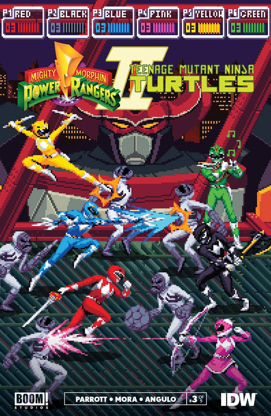 Mighty Morphin Power Rangers/Teenage Mutant Ninja Turtles (TMNT) #3 (Of 5) Cover C MMPR Variant Sanches