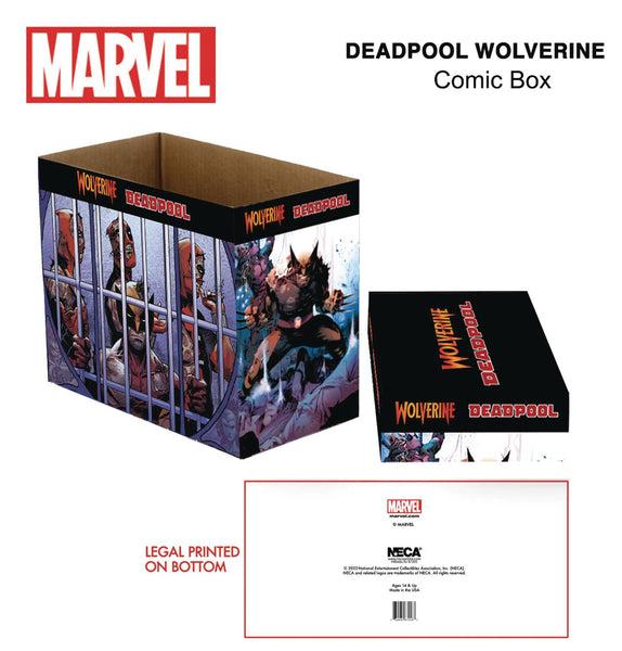 Marvel Wolverine & Deadpool Short Comic Storage Box