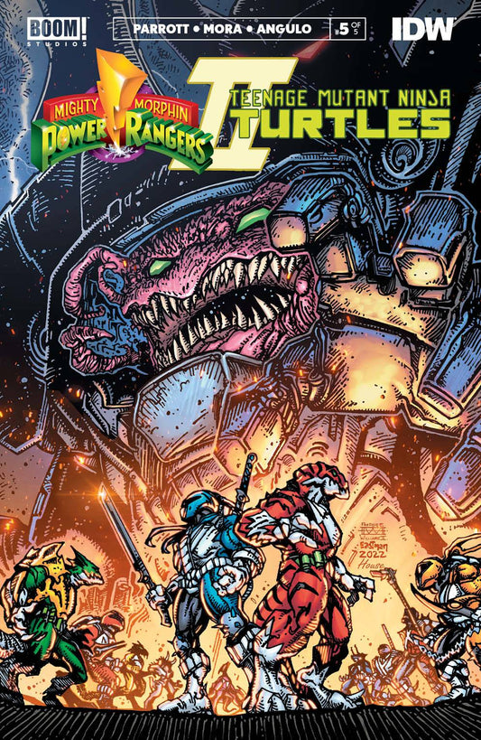 Mighty Morphin Power Rangers Teenage Mutant Ninja Turtles (TMNT) II #5 (Of 5) Cover B Eastman & Williams II