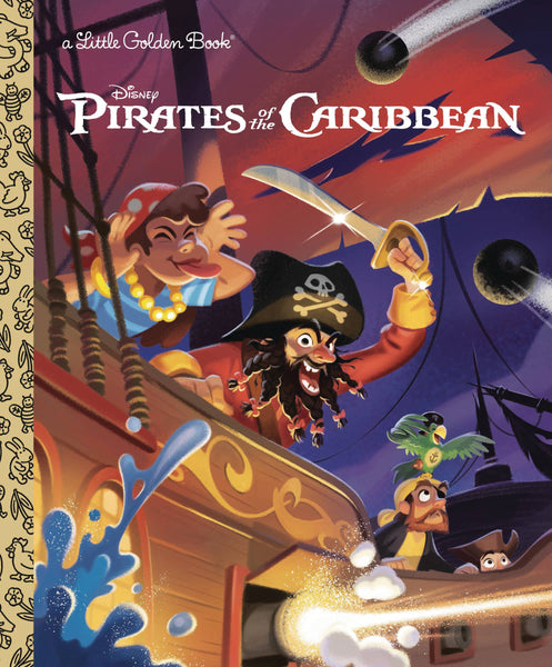 Little Golden Book Pirates Of The Caribbean Disney Classic