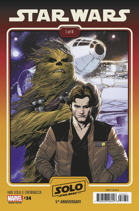 Star Wars #34 Yu Solo & Chewbacca Solo 5th Anniversary Movie Variant