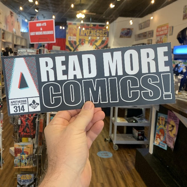Read More Comics Bumper Sticker