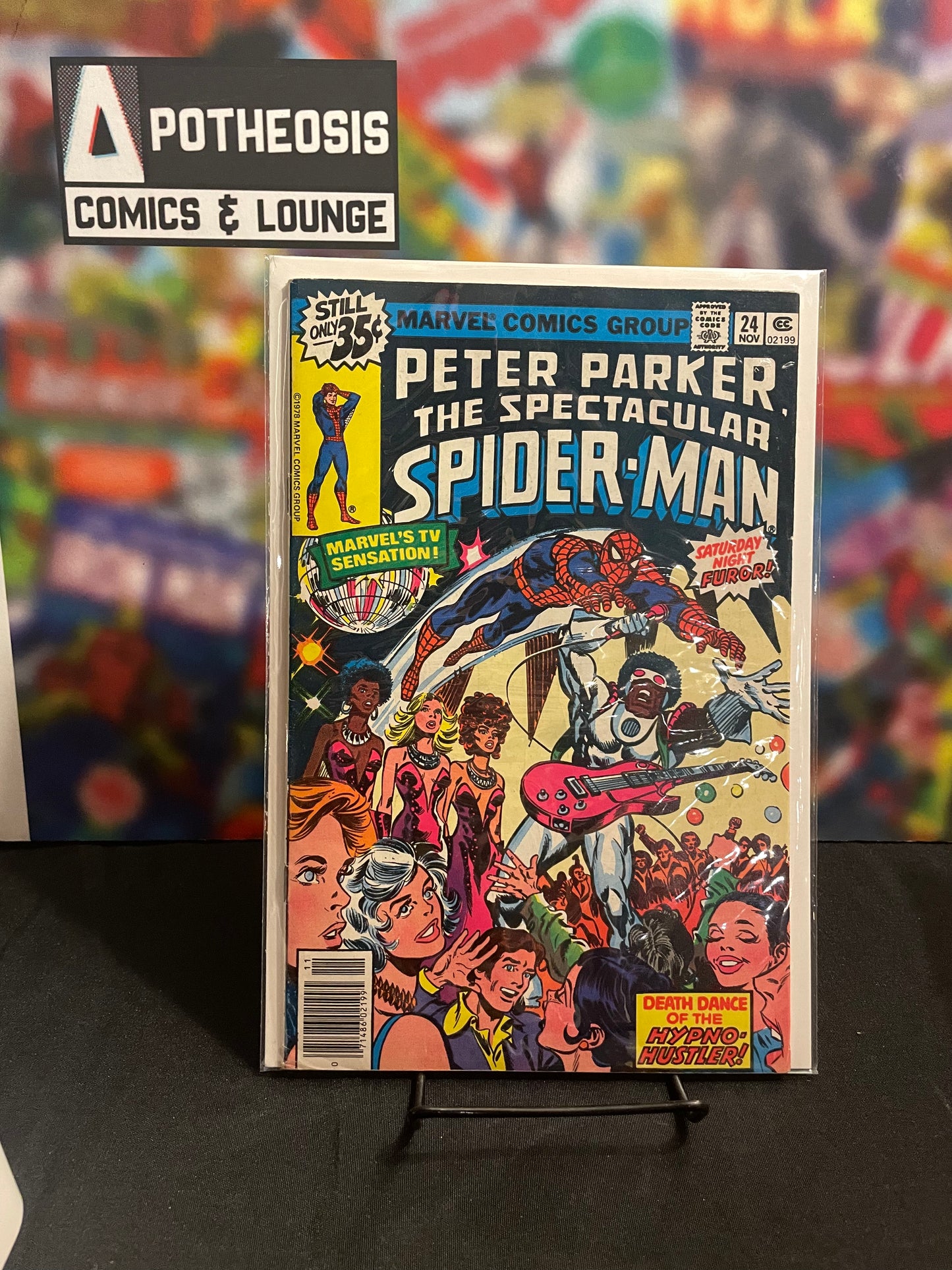 Peter Parker, The Spectacular Spider-man #24 (First Hypno-Hustler)