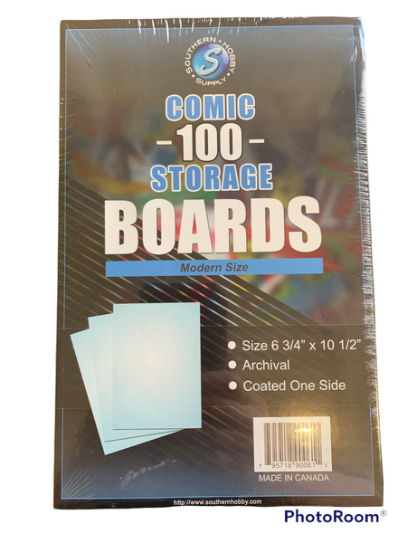 Pack / 100 BCW Current Modern Comic Book Acid Free Backer Boards