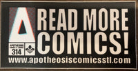 Read More Comics sticker 4" x 2"